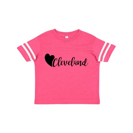 

Inktastic Cleveland with a heart Gift Toddler Boy or Toddler Girl T-Shirt