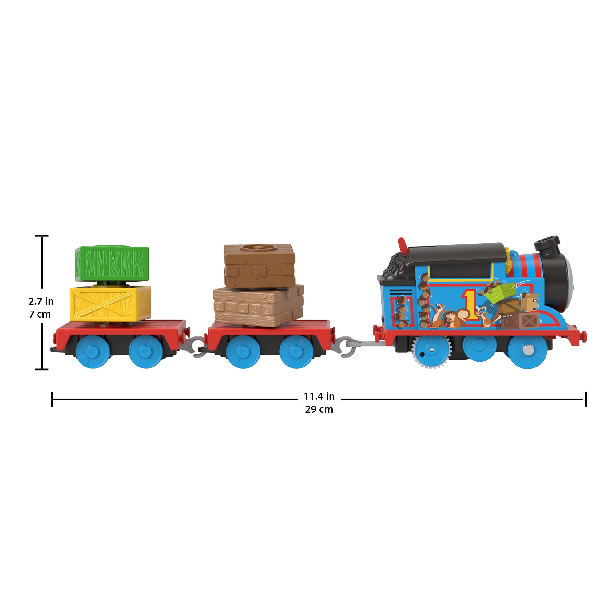 Thomas & Friends Toy Train, Wobble Cargo Thomas Motorized Engine, Preschool Toy