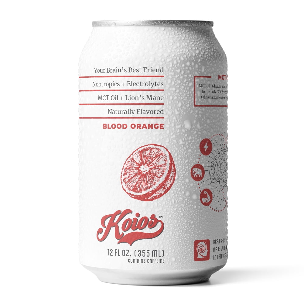 KOIOS Blood Orange Energy Drink, 12 Fl Oz