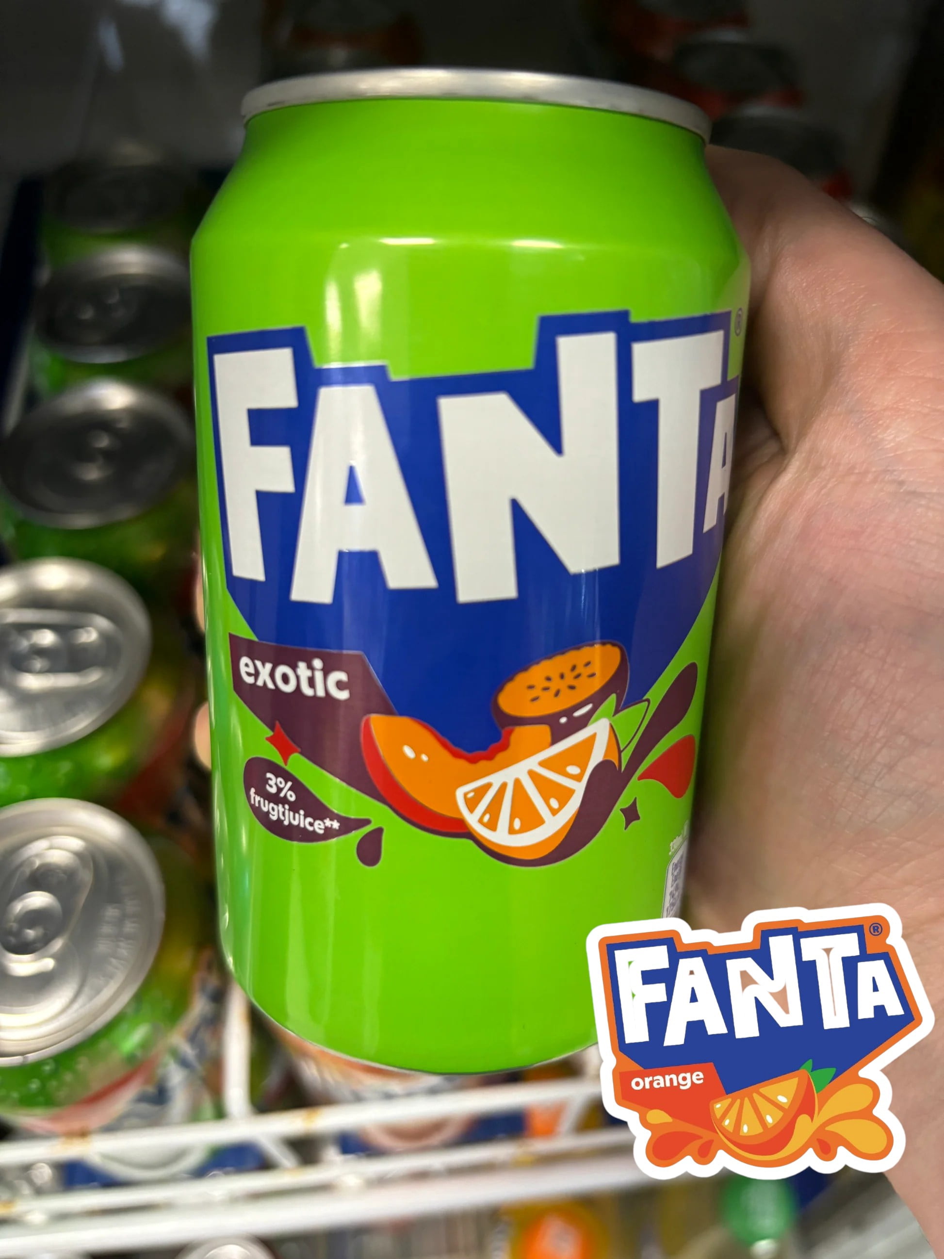 Original European FANTA Exotic Flavor Soda Soft Drink- 6pack 330ml/each with FANTA Sticker