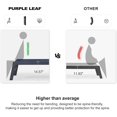 thumbnail image 5 of PURPLE LEAF Outdoor Chaise Lounge Set of 3 Aluminum Patio Lounge Chair with Wheels and Side Table Pool Chaise Lounge Chair for Outdoor Backyard Poolside Navy Blue, 5 of 8