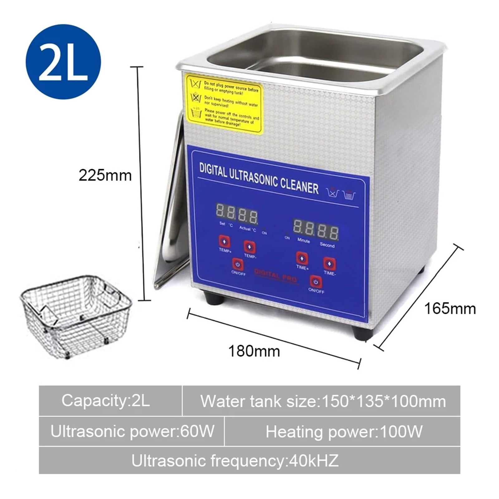 1.3L 2L 3L 6L 10L 15L 22L 30L Ultrasonic Cleaner with Heated Portable Lave-Dishes Washing Machine Diswasher Ultrasound Cleaner