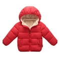 thumbnail image 4 of Jandel Winter Children Hooded Down Padded Parkas Kids Thicken Fleece Jackets Girls Boys Warm Coat Outerwear Overcoat, 4 of 5