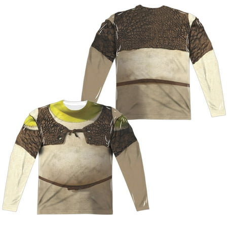 Shrek - Costume (Front/Back Print) - Regular Fit Long Sleeve Shirt -