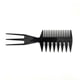thumbnail image 5 of Peines peinados hacia atrás 3 en 1 Forma de hueso de cola de pescado Extensiones de cabello Desenredar Peine para colorear Peine para peluqueros de salón Mohawk Undercut Bowl Cut Quiff, 5 of 5