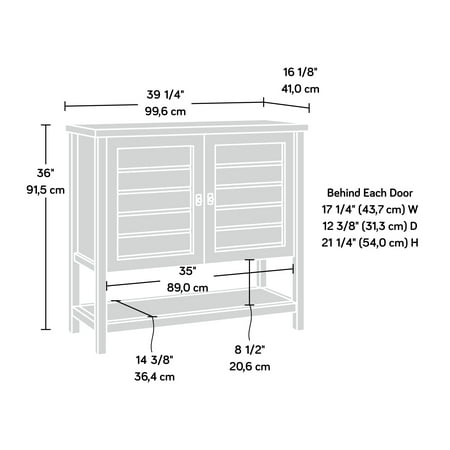 Sauder - Cottage Road Storage Cabinet - Soft White
