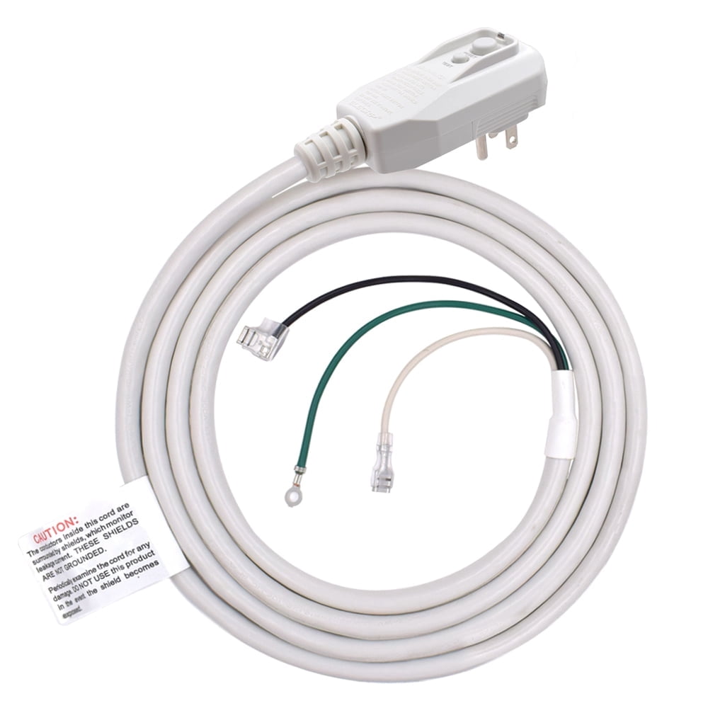 ELEGRP L22515 16AWG LCDI Power Cord Plug for A/C Air Conditioner, E250451 UL Certified, 7.5FT Leakage Current Detection Interrupter Replacement, 120V 13A 1560W 60Hz NEMA 5-15P, 1 Pack