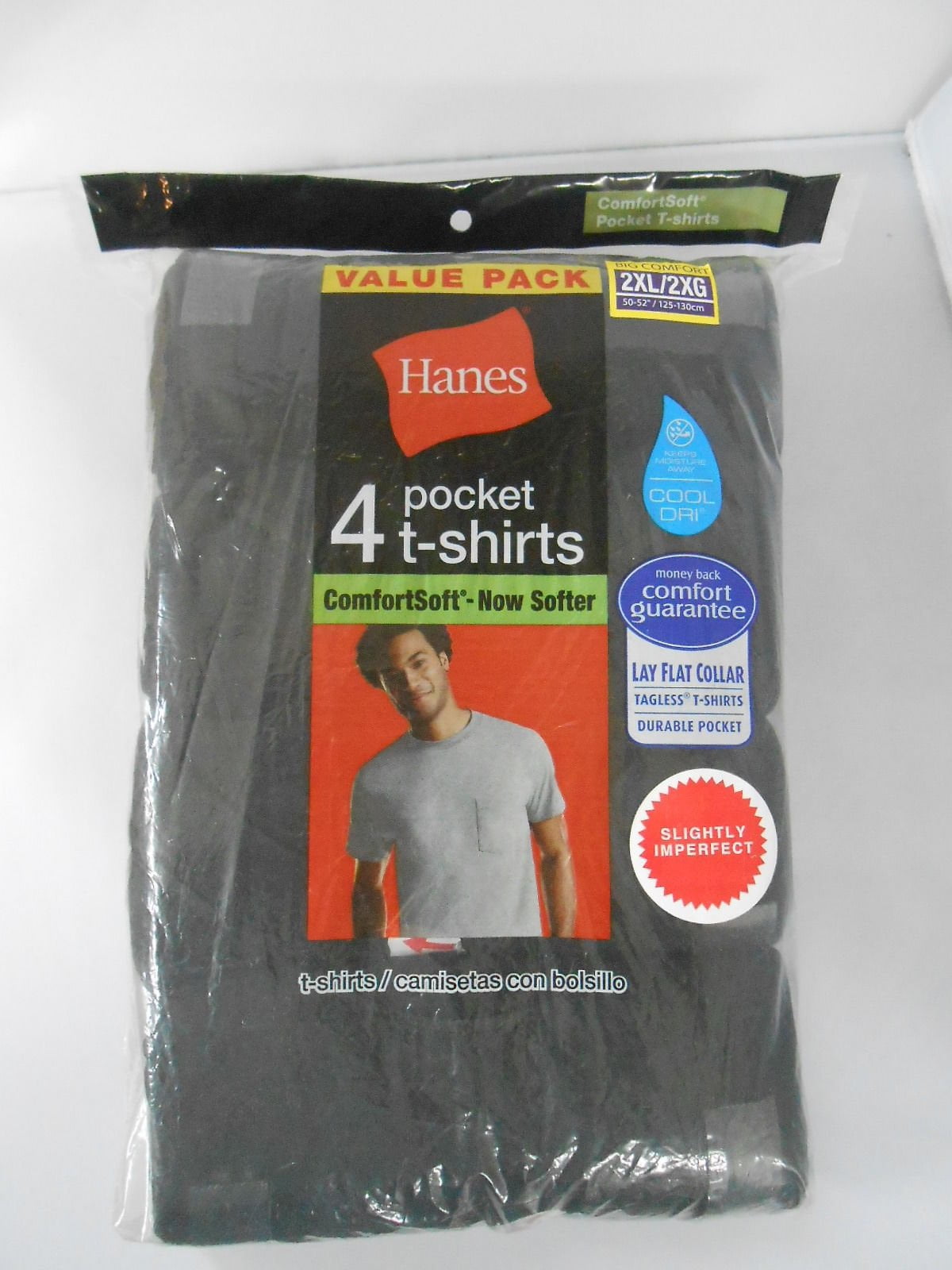 hanes comfort soft pocket tee