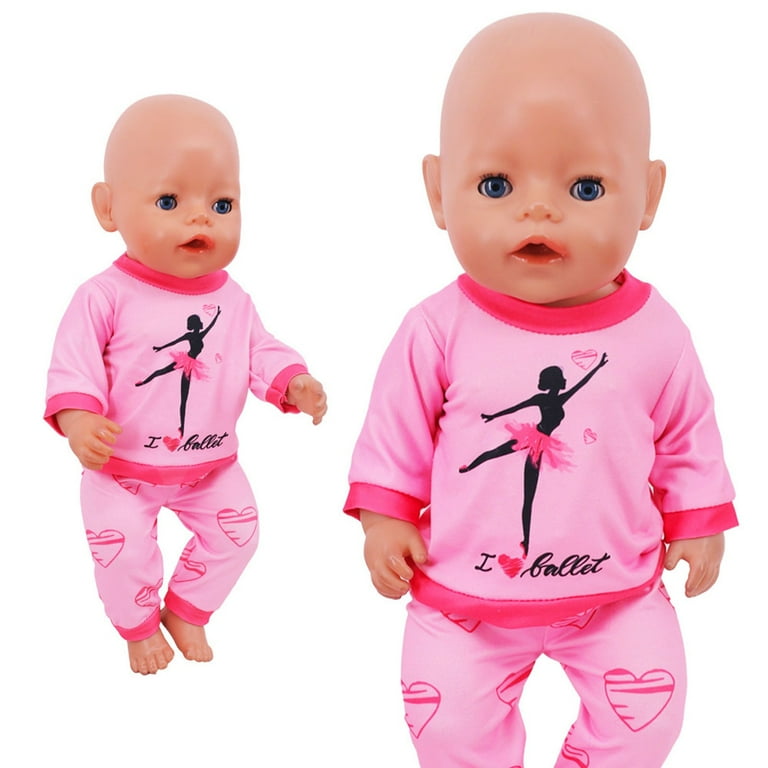 Gallickan Baby Dolls Clothes, Girls Doll Outfit Accessories for 17