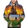 thumbnail image 4 of Bingfone Fall Village Scenery Men'S Drawstring Hoodie Long Sleeve Pocket Sweatshirts-X-Large, 4 of 9