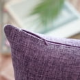 thumbnail image 4 of Phantoscope Textural Faux Linen Series Decorative Throw Pillow, 20" x 20", Light Purple, 1 Pack, 4 of 6