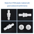 thumbnail image 5 of Uxcell 13.3mm Dia. Hose Connector Non Return One Way Check Valves White 4 Pack, 5 of 5