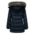 thumbnail image 6 of GGleaf Women's Winter Thicken Coats Warm Snow Jacket with Removable Hood Fashions Long Puffer Jacket Navy XX-Large, 6 of 9