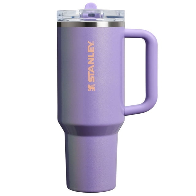 Stanley 1913 the Quencher ProTour Flip Straw Tumbler 40oz Insulated Stainless Steel Cup with Handle & Straw, Purple