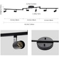thumbnail image 7 of Laboreducer 45.5-Inch 6-Light Black Gimbal Head Track Lighting Set, Corded Electric, 7 of 7