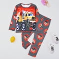 thumbnail image 3 of ATAIKU 3-8Y Toddler and Little Boy Pajamas Set Kids Long Sleeve Tee and Pants Truck Sleepwear Boys 2-Piece Jammies, 3 of 11