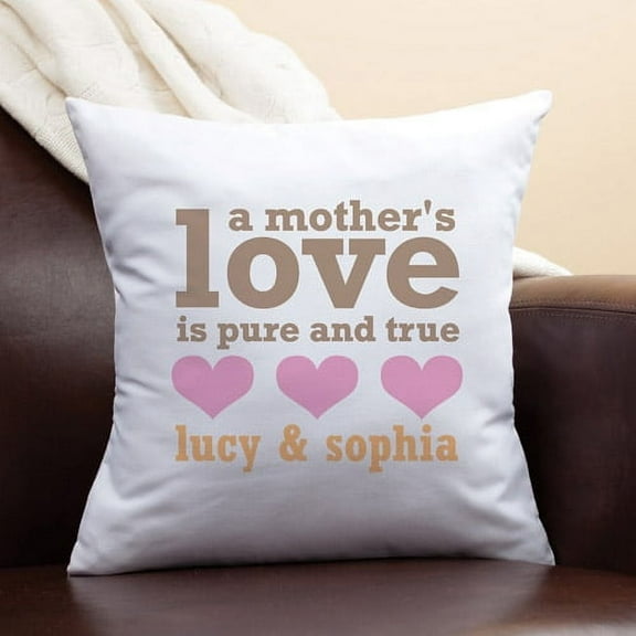 Personalized A Mother's Love Throw Pillow