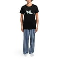 thumbnail image 4 of CafePress - Bridal Wedding Shoe Pajamas - Women's Short Sleeve Print T-Shirt and Pants Dark Cotton Pajama Set, 4 of 7