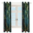 thumbnail image 4 of Forest Study Room Living Kitchen Bedroom For Blackout Curtain Printed 2 Panels, 4 of 6