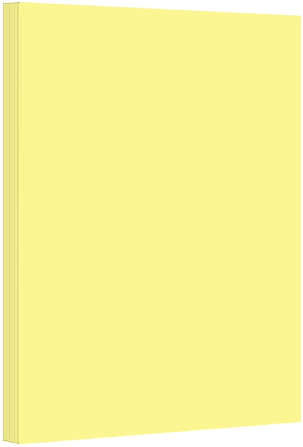 Canary Pastel Color Card Stock Paper, 67lb Cover Medium Weight Cardstock, for Arts & Crafts