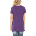 thumbnail image 4 of DPTALR T-shirt à Manches Courtes Col en V Uni pour Femmes Blouse Ample, 4 of 8