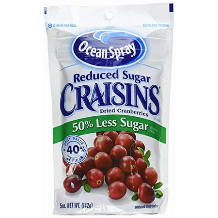 Ocean Spray Craisins Dried Cranberries Reduced Sugar (Pack of 2)
