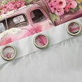 thumbnail image 4 of Manfei Rustic Pink Truck Curtains Pack of 2 (42x84 Each) for Teen, Winter Flower Floral Curtains Blackout, Merry Christmas Bedroom Curtains, Curtains and Drapes Room Decor, 4 of 6