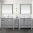 thumbnail image 4 of Coraline 92 in W Distressed Grey Double Bath Vanity, Carrara Marble Top, and 34 in Mirrors, 4 of 4