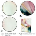 thumbnail image 3 of Designart Abstract Geode Pink And Green Marble I Canvas Wall Art, 3 of 5