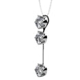 thumbnail image 7 of Cate & Chloe Sloane 18k White Gold Plated Drop Pendant Y Necklace with Swarovski Crystals for Women, 7 of 7