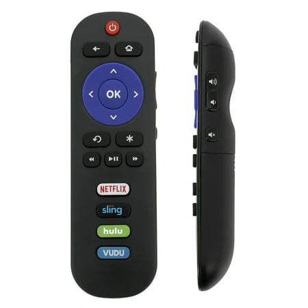 Universal JVC Roku TVs Remote Control with Netflix Sling Hulu Vudu Keys