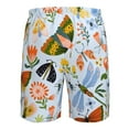 thumbnail image 6 of Kll Insects And Flowers Men'S Casual Summer Beach Shorts Hawaiian Shorts With Pockets-3x-Large, 6 of 9