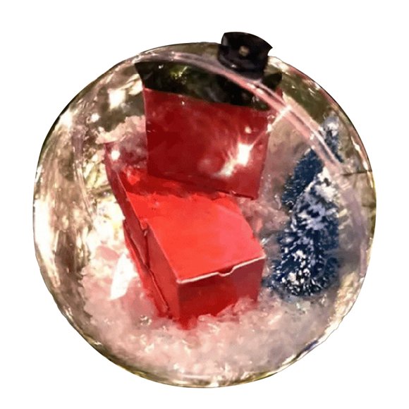 ZOUSSIQI 3.15in Christmas Mini Express Box Ornament With Colorful Bows PVC Funny Mini Packages Ornament for Xmas Halloween Decorations Style 4 JU316-120955