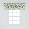 thumbnail image 2 of Ambesonne Fashion Window Valance, Various Model Sports Shoes, 54" X 18", Multicolor, 2 of 3