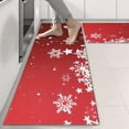thumbnail image 2 of Kitchen Rugs Sets Of 2,Red Christmas Snowflake Pattern Anti Fatigue Kitchen Mat Rugs Non Slip Washable,Decorative Kitchen Floor Mats for Kitchen,Sink,Laundry,17"X47", 2 of 5
