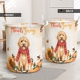 thumbnail image 2 of Happy Thanksgiving Goldendoodle with Turkey Pumpkins Autumn Vibes Foldable Laundry Basket Doodle Dog Lover Gifts Idea Organizer Storage with Handles - 12018, 2 of 5