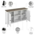 thumbnail image 2 of Pemberly Row Armoire d'Appoint avec Portes en Blanc Pur et Gris Shiplap, 2 of 9