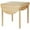 Natural Wood, variant on HOMCOM 55" Wood Kitchen Table, Drop Leaf Tables for Small Spaces, Black