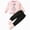 C100--Pink, variant on Big Girls Clothes Long Sleeve Top Long Pants Fall Winter Outfits 2 Piece Set Winter Clothing,3-4 Years,Light Purple