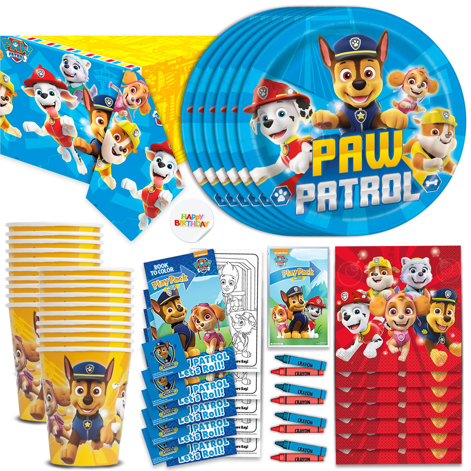 30 Paw Patrol Birthday Party Favor Bubble Labels 