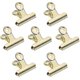 thumbnail image 1 of 20 Pack 2 Inch Polished Steel Clips, Metal Bulldog Binder Clips, Large Hinge Paper Clips Clamps For Food Bags(gold) - Ja, 1 of 3
