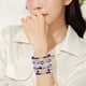 thumbnail image 5 of Pulsera de fútbol de la capa apilable pulsera de cristal del corazón de la letra de arcilla blanda Amistad pulsera elástica pulsera Set (A J), 5 of 7