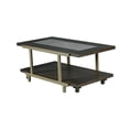 thumbnail image 1 of Steve Silver Co. Terrell Coffee Table with Casters and Bottom Shelf, Smokey Brown, 1 of 6