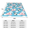 thumbnail image 5 of Bingfone Panda Flying In The Sky Print Flannel Fleece Blanket Throw Blanket For Bed,Sofa,Couch,Travel,Camping(60"X50"), 5 of 9