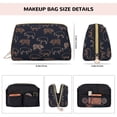 thumbnail image 5 of Cauagu Pig Farm Print Large Cosmetic Bag,Portable Cosmetics Pouch Travel Makeup Bag Large Capacity Travel Makeup Case Organizer Makeup Brush Organizer, 5 of 8