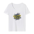 thumbnail image 1 of Camiseta de mujer Yuyangstore verano transpirable ajuste regular suave tops para viajes deportes M, 1 of 7