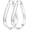 Silver-30MM, variant on 5MM Wide Sterling Silver Hoop Earrings For Women Hypoallergenic Thick Silver Hoop Earrings Lightweight Oval Big Silver Hoop Earrings for Women 30/40/65MM