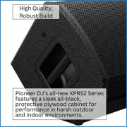 Pioneer DJ XPRS122 12-Inch Active 2-Way Loudspeaker Bundle with Classic Speaker Stand, 10-Feet TS Guitar Cable and FocusProAudio 25-Feet XLR Cable Male to XLR Female Microphone Cable (4 Items)