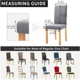 thumbnail image 4 of Wehilion 100% Waterproof Dining Room Chair Cover, Stretch Jacquard Parson Chair Slipcover Removable Washable Chair Protector for Home, Restaurant, Banquet, 4 of 6