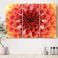 thumbnail image 2 of Designart 'Brown Flower with Dense Petals' Traditional wall clock, 2 of 3